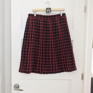 015_ vintage plaided skirt